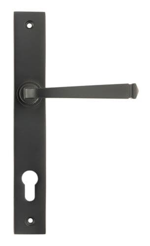 From The Anvil 90357 Aged Bronze Avon Slimline Espag. Lock Set