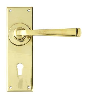 From The Anvil 90358 Aged Brass Avon Lever Lock Set