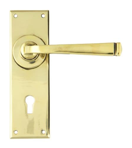 From The Anvil 90358 Aged Brass Avon Lever Lock Set