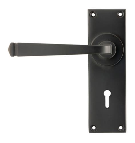 From The Anvil 90361 Aged Bronze Avon Lever Lock Set