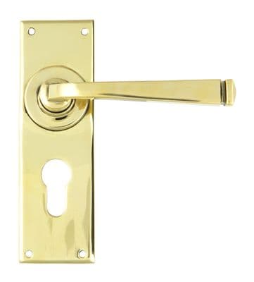 From The Anvil 90370 Aged Brass Avon Lever Euro Set