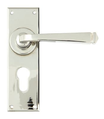 From The Anvil 90372 Polished Nickel Avon Lever Euro Set