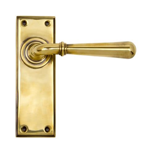From The Anvil 91415 Aged Brass Newbury Lever Latch Set