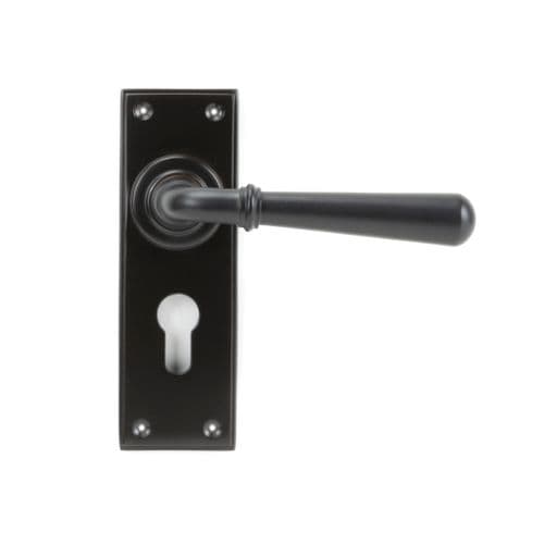 From The Anvil 91438 Aged Bronze Newbury Lever Euro Set