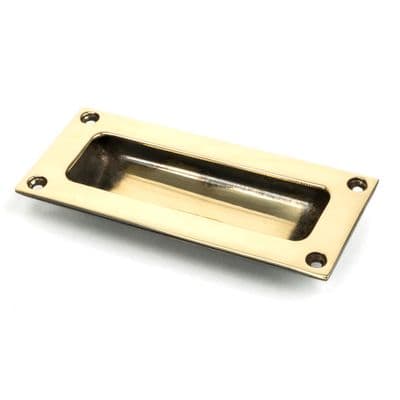 From The Anvil 91518 Aged Brass Flush Handle Drawer Pull