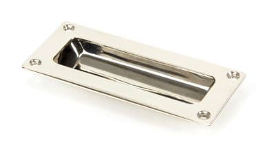 From The Anvil 91520 Polished Nickel Flush Handle Drawer Pull