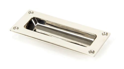 From The Anvil 91520 Polished Nickel Flush Handle Drawer Pull