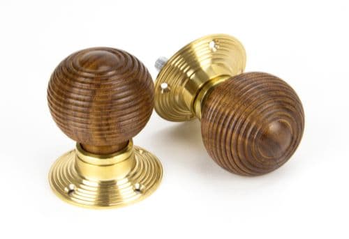 From The Anvil 91792 Rosewood and PB Cottage Mortice/Rim Knob Set - Small