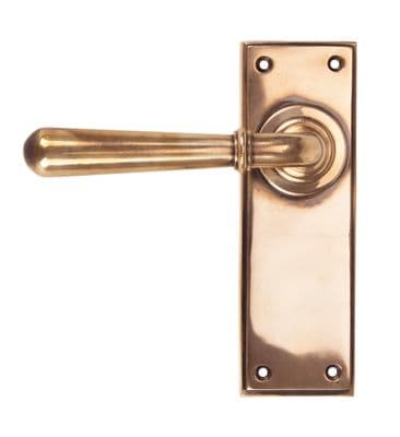 From The Anvil 91920 Polished Bronze Newbury Lever Latch Set