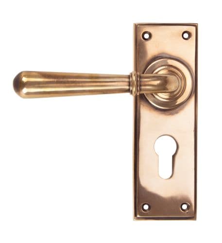 From The Anvil 91922 Polished Bronze Newbury Lever Euro Set