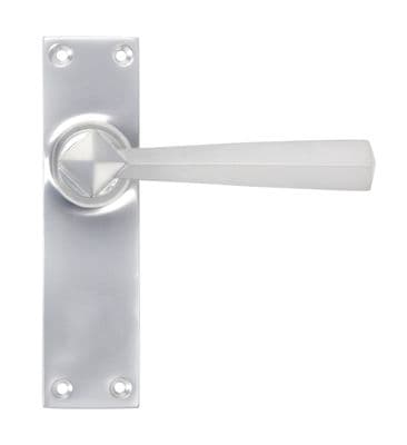 From The Anvil 91970 Satin Chrome Straight Lever Latch Set