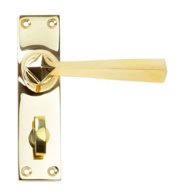 From The Anvil 91971 Polished Brass Straight Lever Bathroom Set