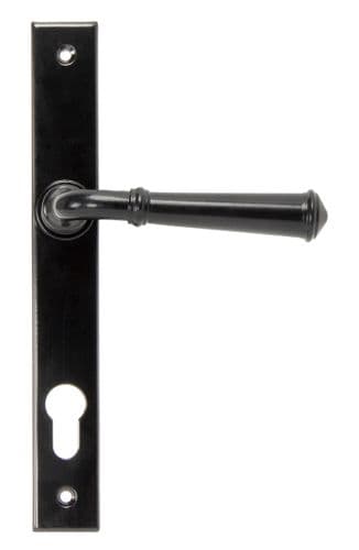 From The Anvil 92061 Black Regency Slimline Lever Espag. Lock Set