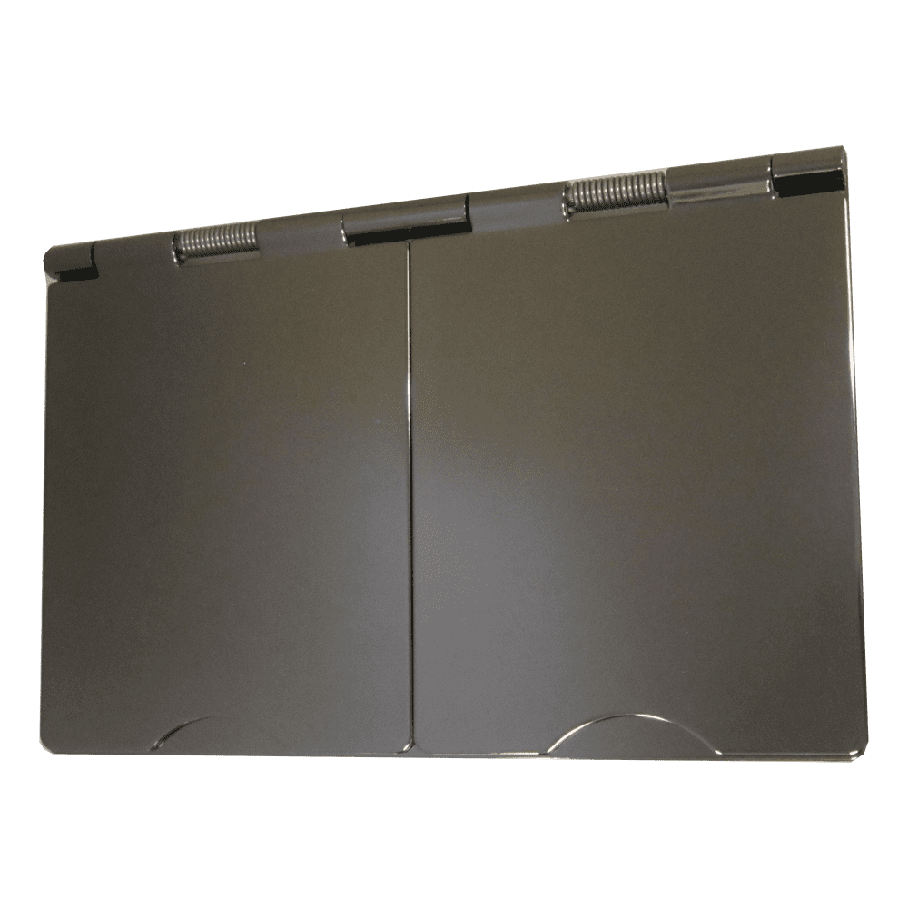 G&H 610BN 2 Gang 13 Amp Black Nickel Floor Socket