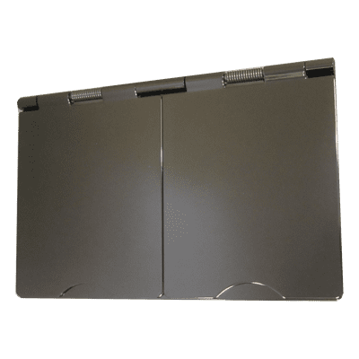 G&H 610BN 2 Gang 13 Amp Black Nickel Floor Socket