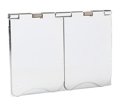 G&H 610PC 2 Gang 13 Amp Polished Chrome Floor Socket