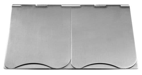 G&H 610SS 2 Gang 13 Amp Stainless Steel Floor Socket