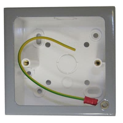 G&H 709LG 1 Gang Light Grey Surface Mounted Single 30mm Pattress Box
