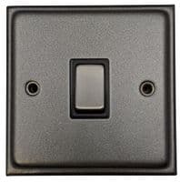 G&H 709P 1 Gang Pewter Surface Mounted Single 30mm Pattress Box