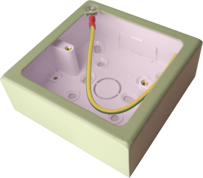 G&H 709SG 1 Gang Sage Green Surface Mounted Single 30mm Pattress Box