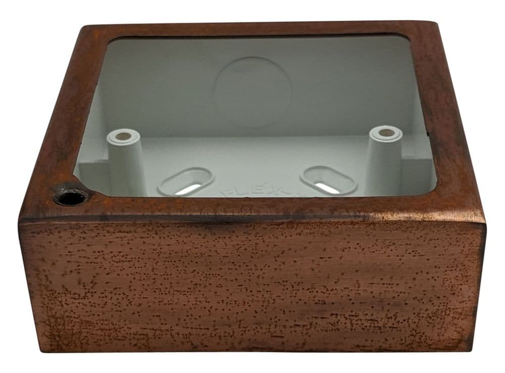 G&H 709TC 1 Gang Tarnished Copper Surface Mounted Single 30mm Pattress Box