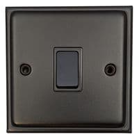 G&H 719FB 1 Gang Matt Black Surface Mounted Single 44mm Pattress Box