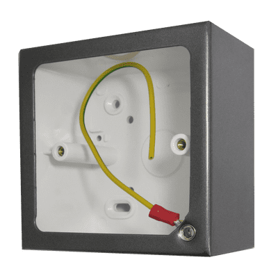 G&H 719P 1 Gang Pewter Surface Mounted Single 44mm Pattress Box