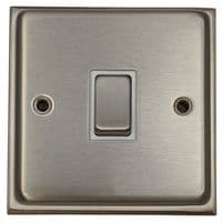G&H 719SS 1 Gang Brushed Steel Surface Mounted Single 44mm Pattress Box