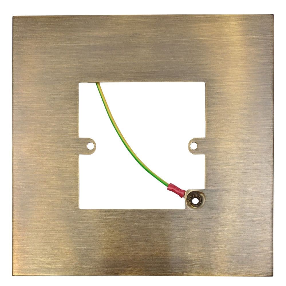 G&H 809AB Antique Brass Finger Plate Surround 152mm x 152mm for Single Plate