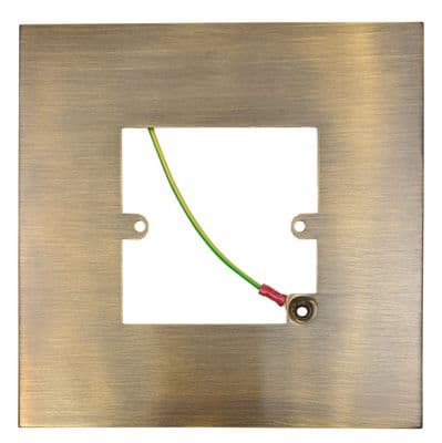G&H 809AB Antique Brass Finger Plate Surround 152mm x 152mm for Single Plate