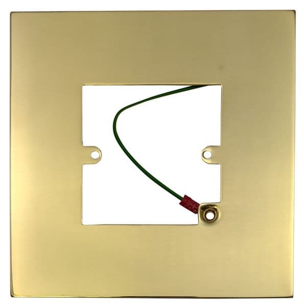 G&H 809B Polished Brass Finger Plate Surround 152mm x 152mm for Single Plate