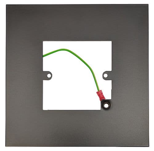 G&H 809FB Matt Black Finger Plate Surround 152mm x 152mm for Single Plate