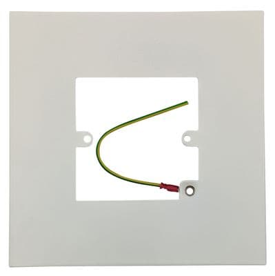G&H 809FW Matt White Finger Plate Surround 152mm x 152mm for Single Plate
