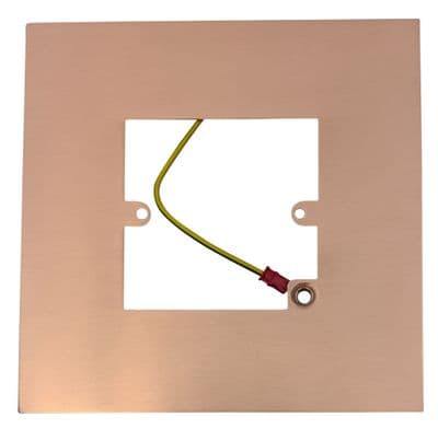 G&H 809RG Rose Gold Finger Plate Surround 152mm x 152mm for Single Plate