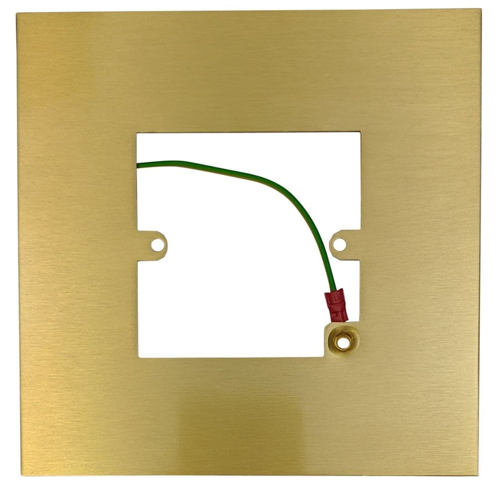 G&H 809SB Satin Brushed Brass Finger Plate Surround 152mm x 152mm for Single Plate