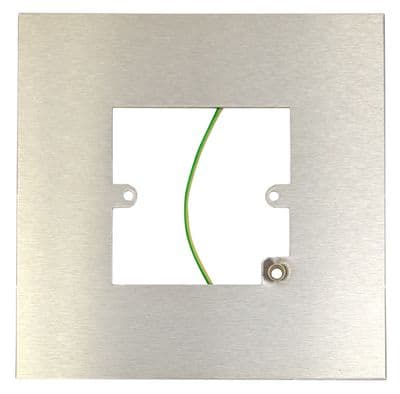 G&H 809SS Brushed Steel Finger Plate Surround 152mm x 152mm for Single Plate