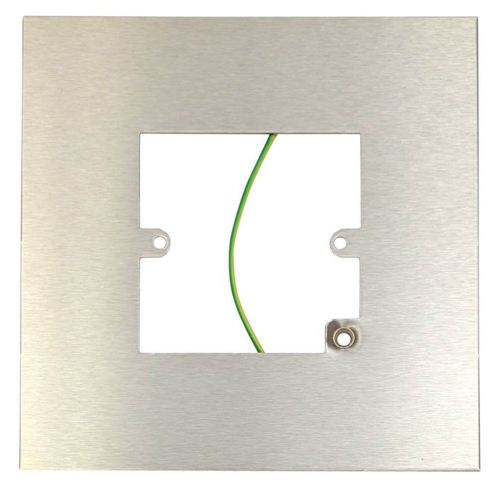 G&H 809SS Brushed Steel Finger Plate Surround 152mm x 152mm for Single Plate