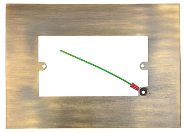 G&H 810AB Antique Brass Finger Plate Surround 212mm x 152mm for Double Plate