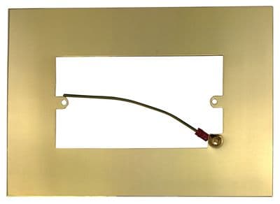 G&H 810B Polished Brass Finger Plate Surround 212mm x 152mm for Double Plate