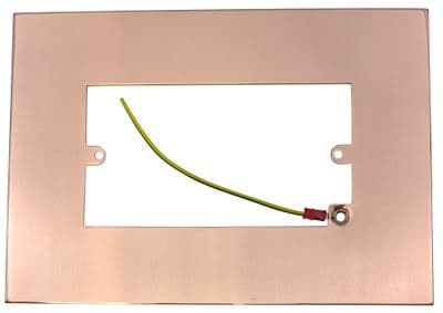 G&H 810BC Bright Copper Finger Plate Surround 212mm x 152mm for Double Plate