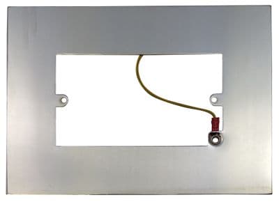 G&H 810C Polished Chrome Finger Plate Surround 212mm x 152mm for Double Plate