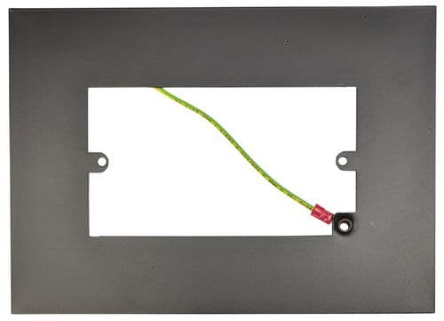 G&H 810FB Matt Black Finger Plate Surround 212mm x 152mm for Double Plate