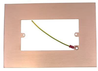 G&H 810RG Rose Gold Finger Plate Surround 212mm x 152mm for Double Plate