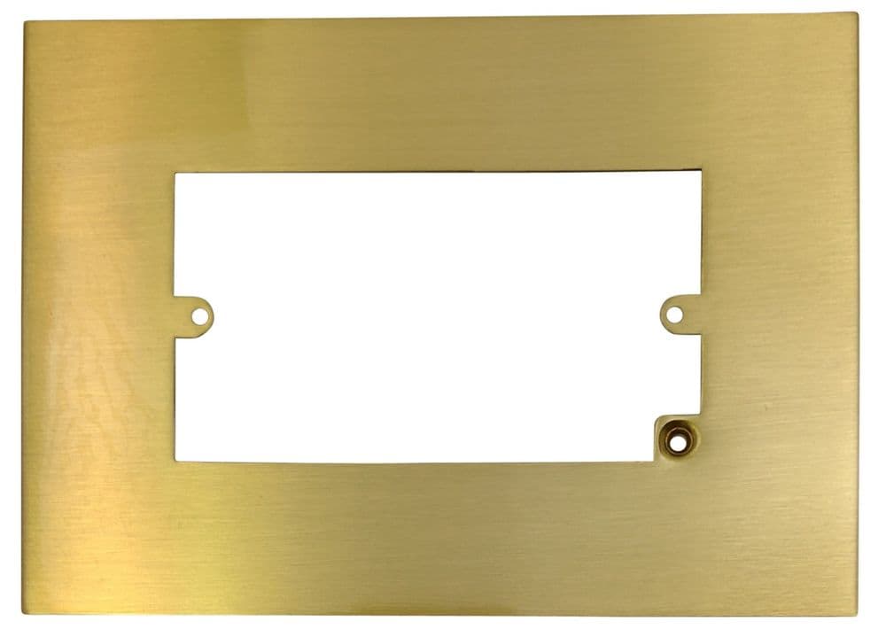 G&H 810SB Satin Brushed Brass Finger Plate Surround 212mm x 152mm for Double Plate