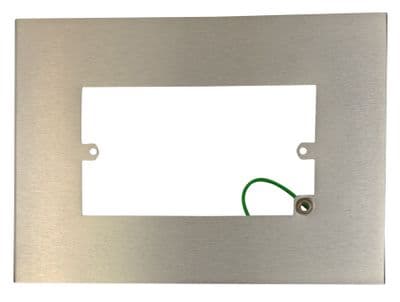 G&H 810SS Brushed Steel Finger Plate Surround 212mm x 152mm for Double Plate