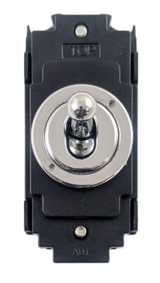 G&H 81PC Polished Chrome 20AX 2 Way Toggle Switch Module