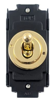 G&H 85PB Polished Brass 20AX Intermediate Toggle Switch Module