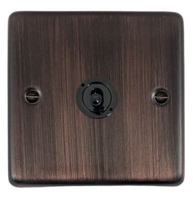 G&H CAC385-FBK Standard Plate Antique Copper 1 Gang Intermediate Toggle Light Switch