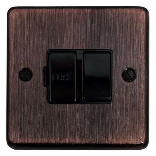 G&H CAC57B Standard Plate Antique Copper 1 Gang Fused Spur 13A Switched