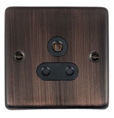 G&H CAC59B Standard Plate Antique Copper 1 Gang Single 5 Amp Plug Socket
